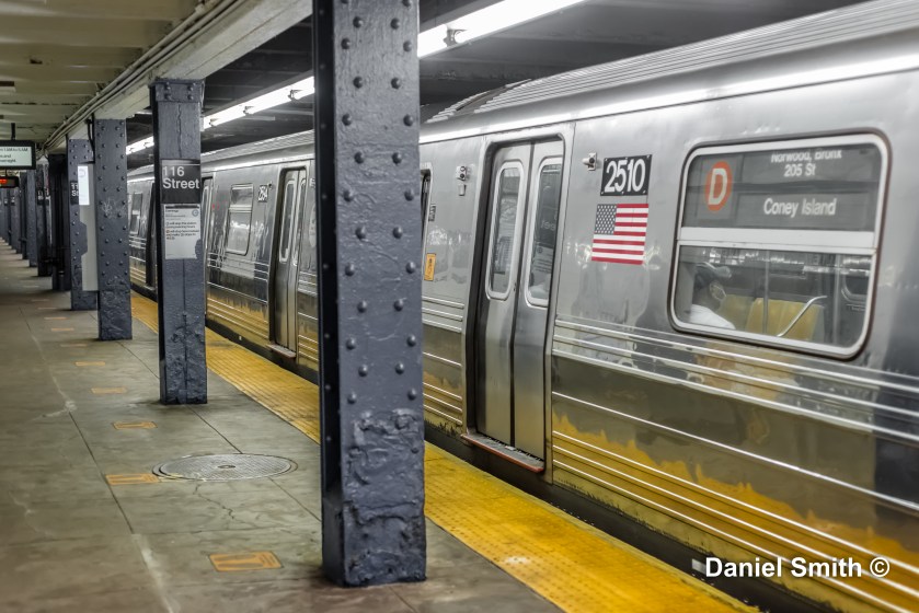 D Train At 116th Street